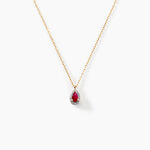 Collier Juliettina Or Jaune Rubis Diamant - Colliers Femme | Histoire d&rsquo;Or