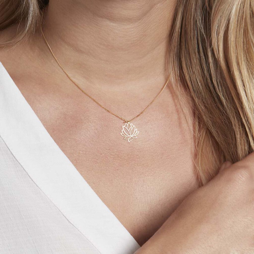 Pendentif Hadaya Lotus Or Jaune - Pendentifs Femme | Histoire d’Or