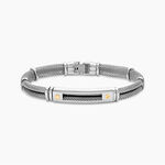 Bracelet Jourdan Neylahae Acier Blanc - Bracelets Homme | Histoire d&rsquo;Or