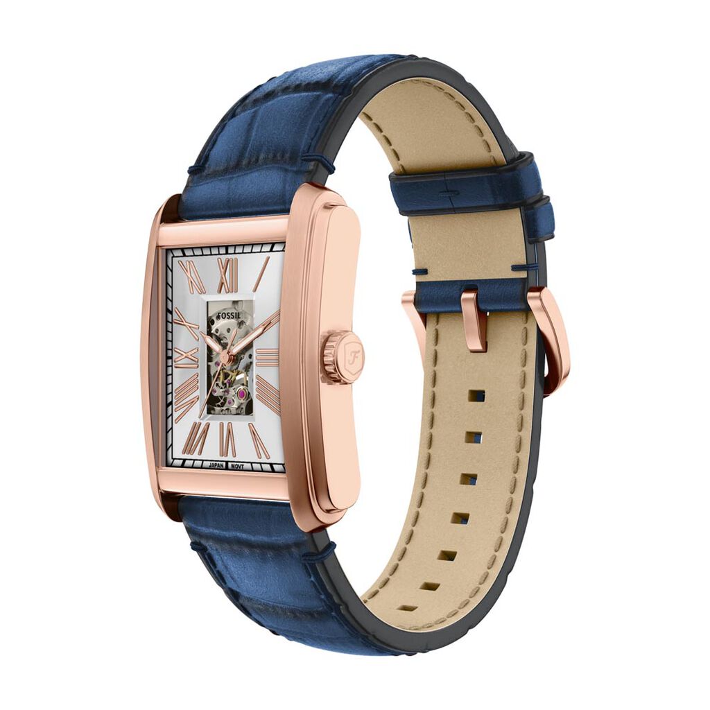 Montre Fossil Carraway Automatic Argent&eacute; - F&ecirc;te des p&egrave;res Homme | Histoire d&rsquo;Or