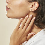 Boucles D'oreilles Puces Mathilda Argent Blanc Oxyde De Zirconium - Boucles d'oreilles fantaisie Femme | Histoire d&rsquo;Or