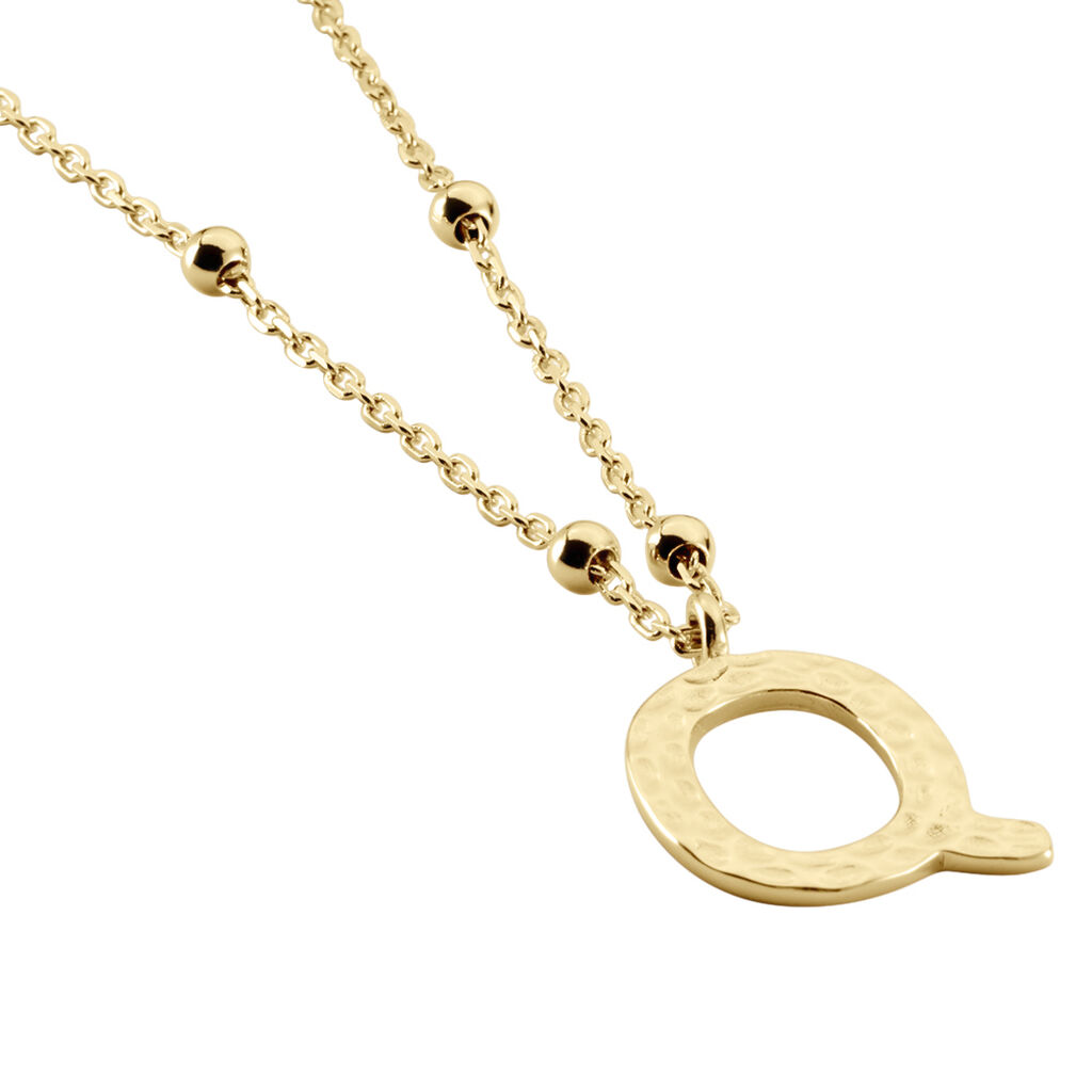 Collier Plaqué Or Jaune Lettra - Colliers fantaisie Femme | Histoire d’Or