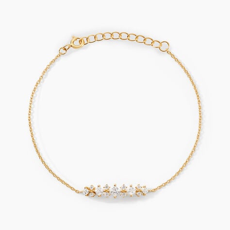 Bracelet Monique Argent Jaune Oxyde De Zirconium - Bracelets Femme | Histoire d&rsquo;Or