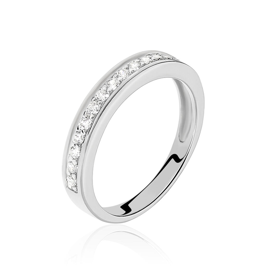 Bague Kelia Argent Blanc Oxyde De Zirconium - Bagues avec pierre Femme | Histoire d’Or