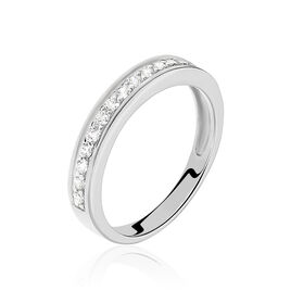 Bague Kelia Argent Blanc Oxyde De Zirconium - Bagues avec pierre Femme | Histoire d’Or