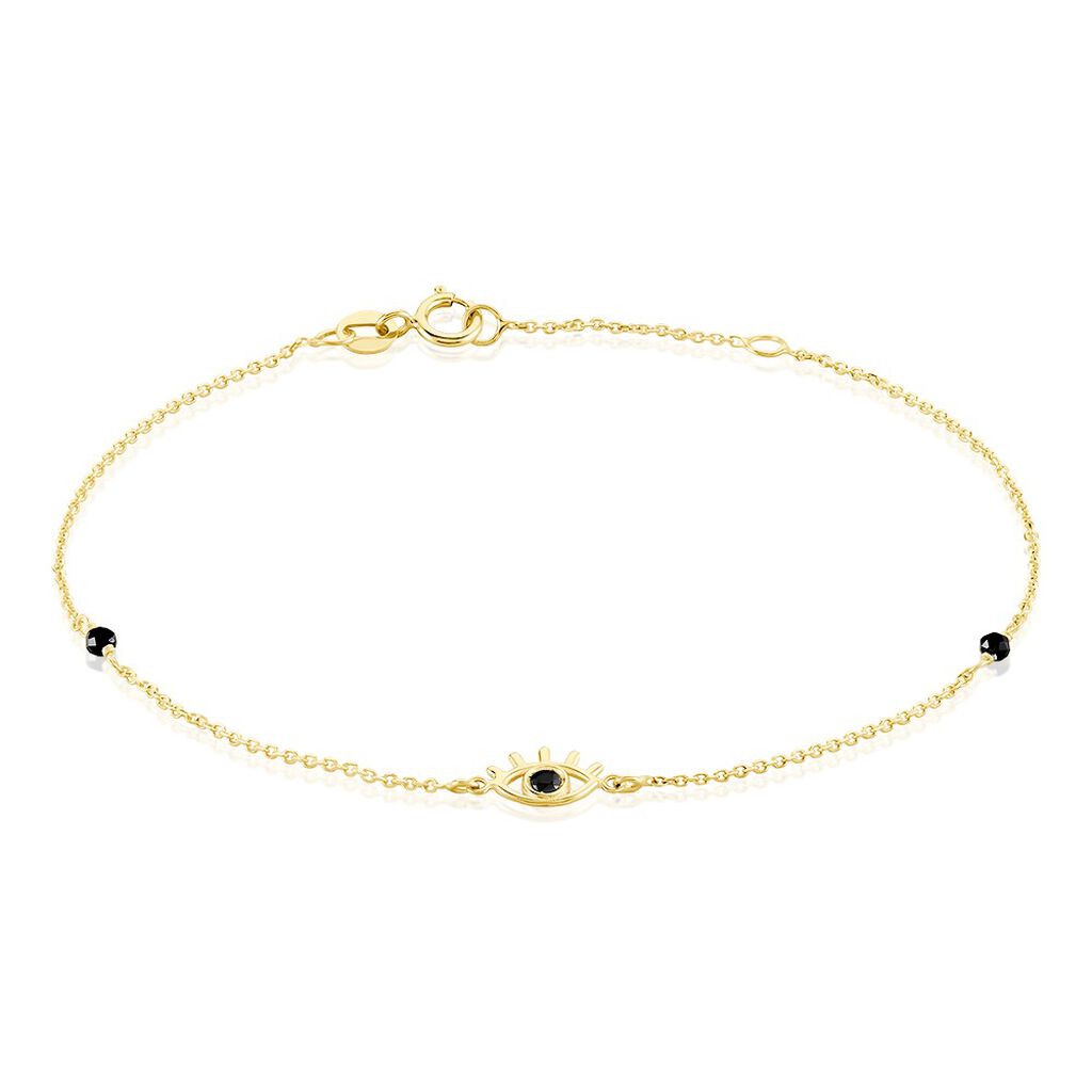 Bracelet Look At Me Or Jaune Oxyde De Zirconium Spinelle