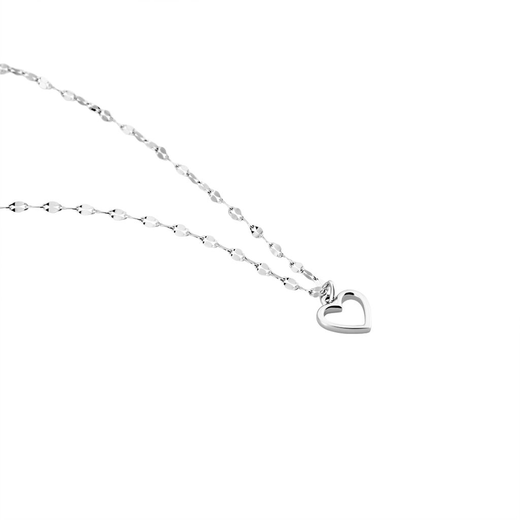 Collier Argent Blanc Hariane - Colliers fantaisie Femme | Histoire d’Or