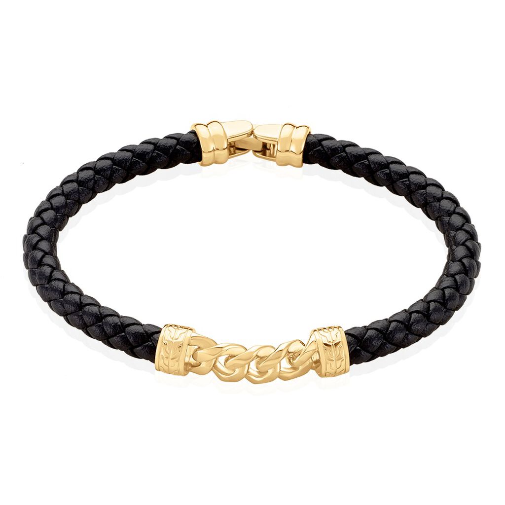 Bracelet Mani Plaque Or Doré