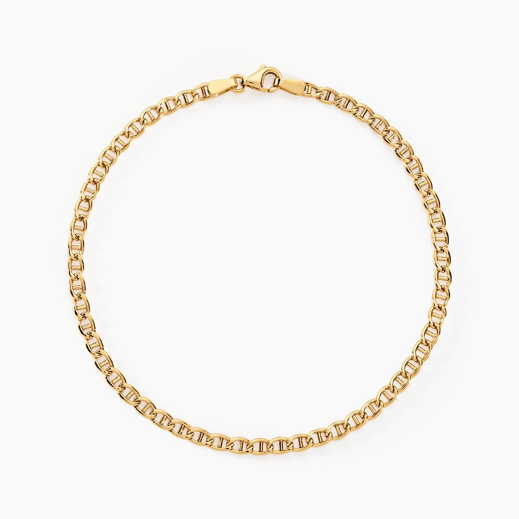 Bracelet Or Jaune Capucin Maille Marine - Bracelets chaîne Femme | Histoire d’Or