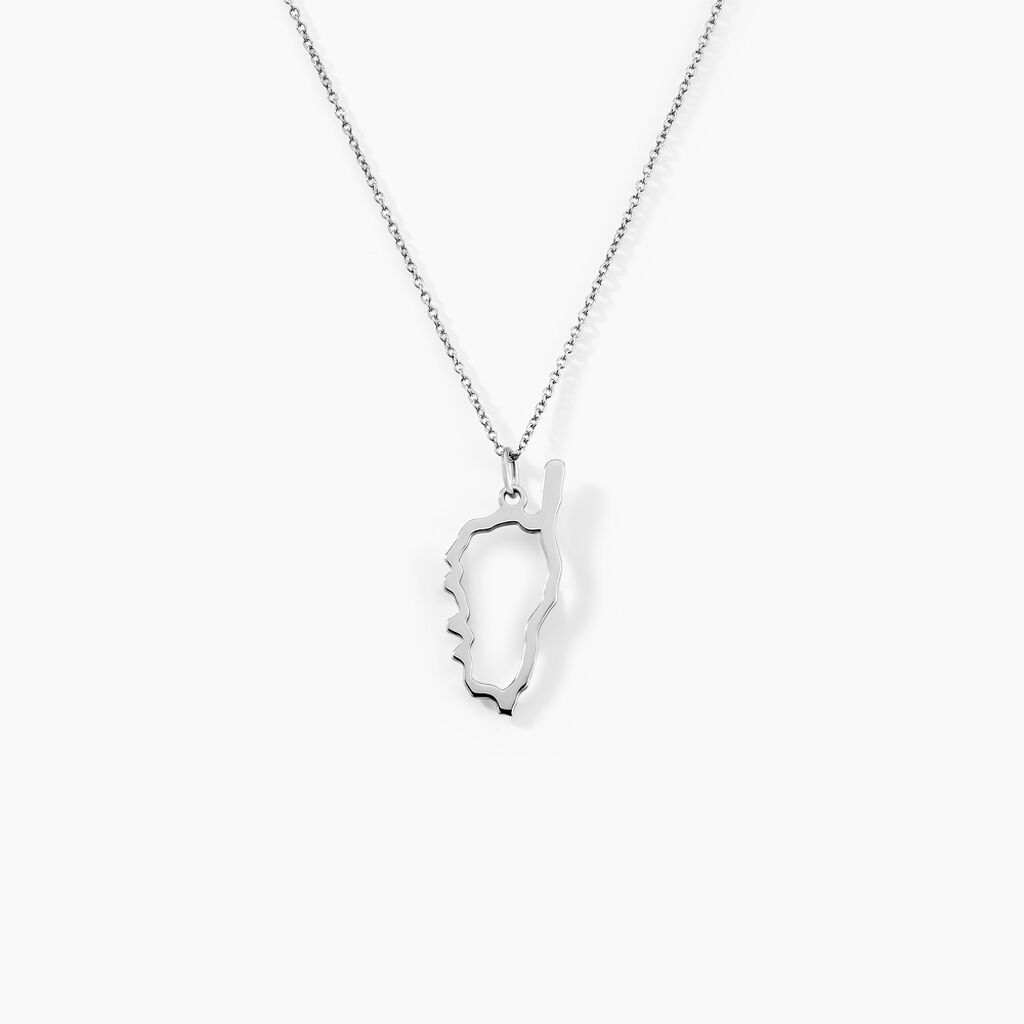 Pendentif Corse Argent Blanc - Pendentifs Famille | Histoire d’Or