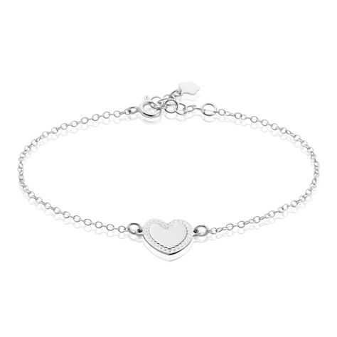 Bracelet Argent Blanc Miureall - Bracelets Coeur Femme | Histoire d’Or