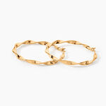 Cr&eacute;oles Lenna Torsad&eacute;e Plaqu&eacute; Or Jaune - Boucles d'oreilles cr&eacute;oles Femme | Histoire d&rsquo;Or