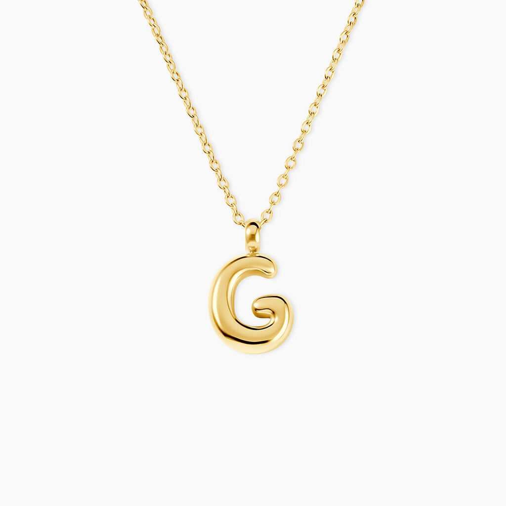 Collier Feliciane Acier Dor&eacute; - Cadeaux de naissance Femme | Histoire d&rsquo;Or
