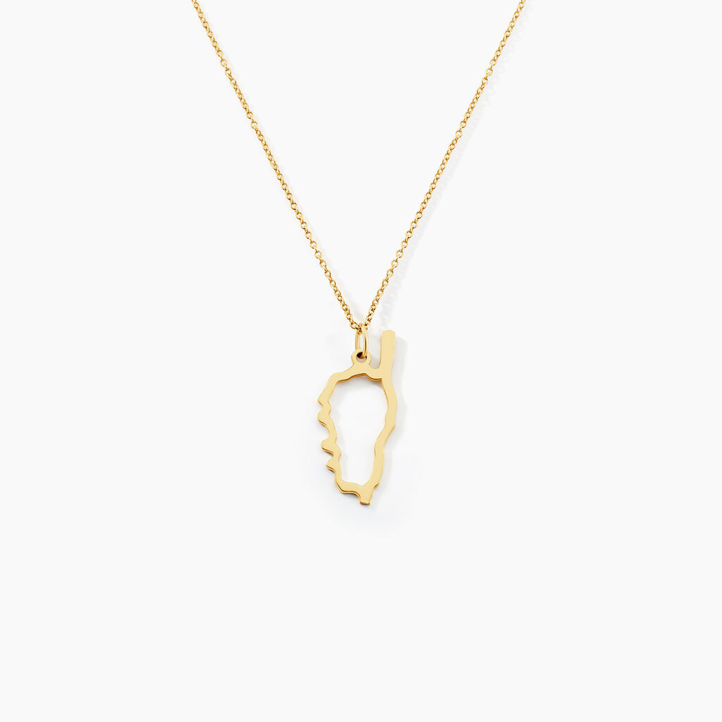 Pendentif Corse Plaqu&eacute; Or Jaune - Pendentifs Famille | Histoire d&rsquo;Or