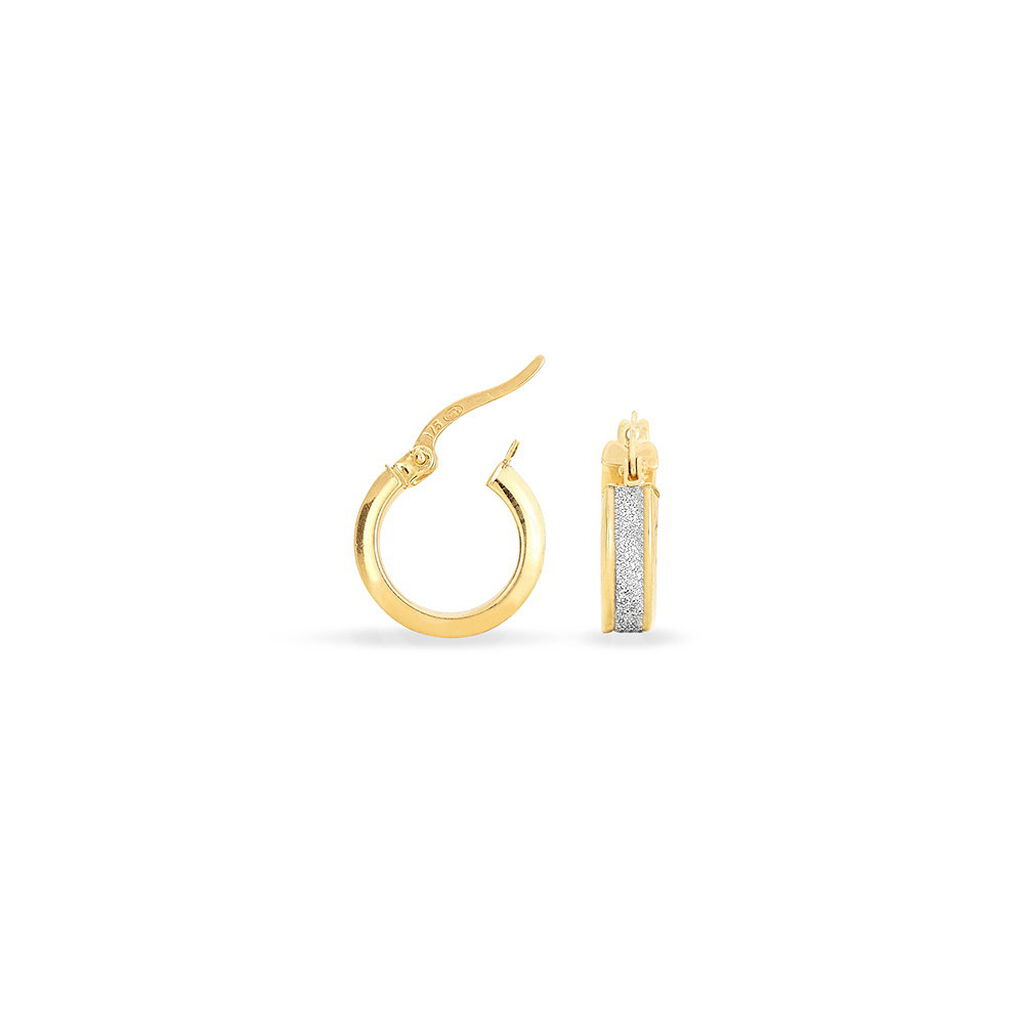 Cr&eacute;oles Lolicia Or Bicolore - Boucles d'oreilles cr&eacute;oles Femme | Histoire d&rsquo;Or