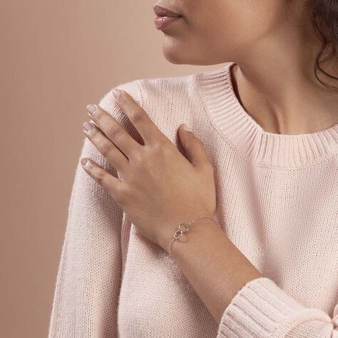 Bracelet Toi Et Moi Argent Blanc - Bracelets Femme | Histoire d’Or