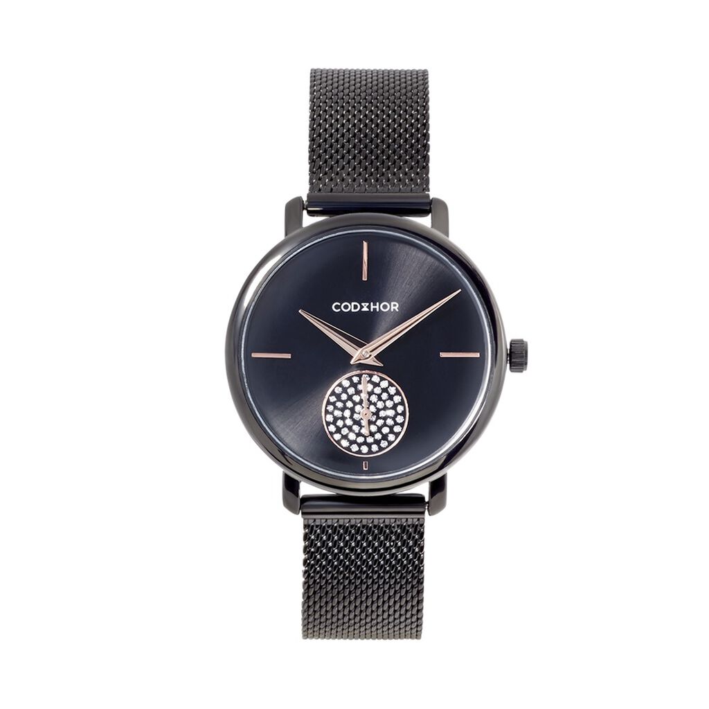 Montre Codhor Amele Noir - Montres Femme | Histoire d&rsquo;Or