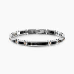 Bracelet Dax Acier Tricolore Oxyde De Zirconium - Bracelets Homme | Histoire d&rsquo;Or