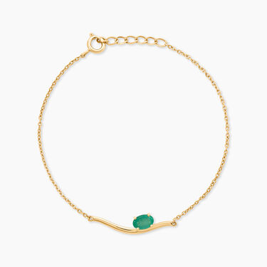 Bracelet Heritage Or Jaune Emeraude