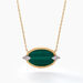 Collier Tahina Or Jaune Malachite Diamant - Colliers Femme | Histoire d’Or