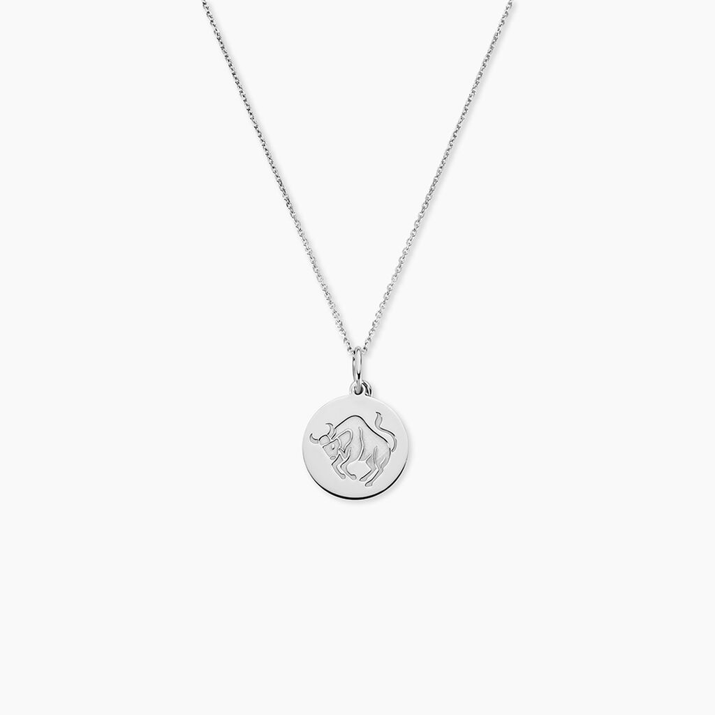 Pendentif Zodiaque Rond Argent Blanc - Pendentifs Zodiaque Famille | Histoire d&rsquo;Or