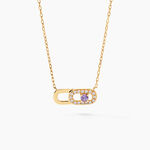 Collier Deonne Or Jaune Am&eacute;thyste Oxyde De Zirconium - Colliers Femme | Histoire d&rsquo;Or
