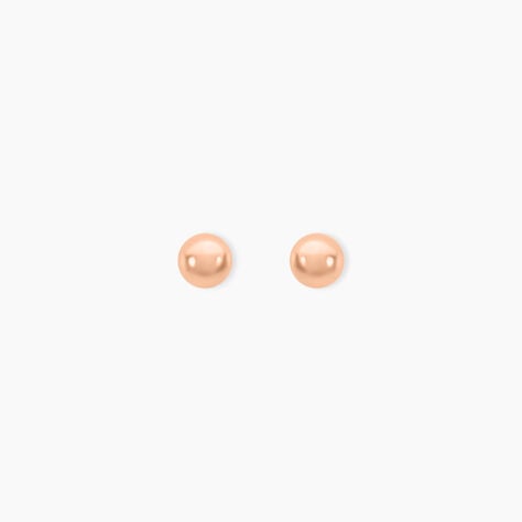 Boucles D'oreilles Puces Virgie Argent Rose - Boucles d'oreilles fantaisie Femme | Histoire d’Or