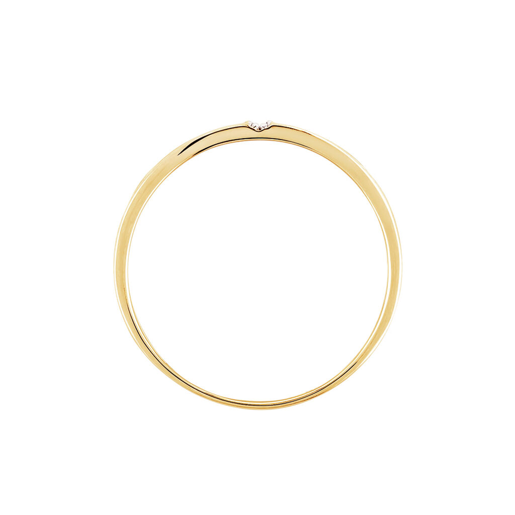 Bague Soha Or Jaune Diamant - Bagues avec pierre Femme | Histoire d’Or