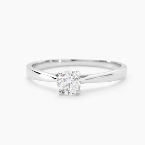 Bague Solitaire One Or Blanc Diamant - Bagues solitaires Femme | Histoire d&rsquo;Or