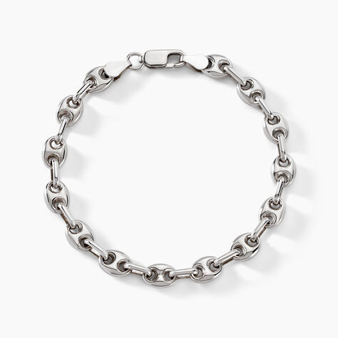 Bracelet Carrus Argent Blanc - Bracelets chaîne Homme | Histoire d’Or