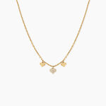 Collier Cheri Argent Dor&eacute; A L'Or 750/1000 Oxyde De Zirconium - Colliers Femme | Histoire d&rsquo;Or