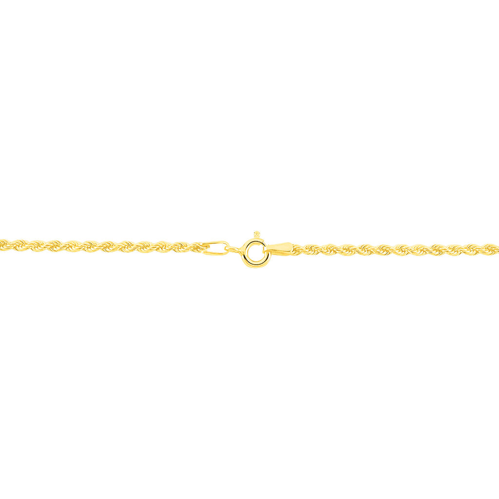 Collier Jerry Danilo Maille Corde Or Jaune - Chaines Femme | Histoire d’Or