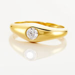 Chevaliere Maxime Or Jaune Oxyde - Bagues solitaires Famille | Histoire d&rsquo;Or