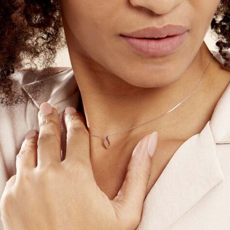 Collier Tylane Or Blanc Diamant - Colliers Femme | Histoire d’Or