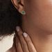Boucles D'oreilles Puces Florica Or Jaune Malachite - Clous d'oreilles Femme | Histoire d’Or