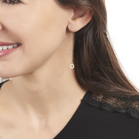 Boucles D'oreilles Pendantes Kalia Or Jaune - Boucles d'Oreilles Trèfle Femme | Histoire d’Or
