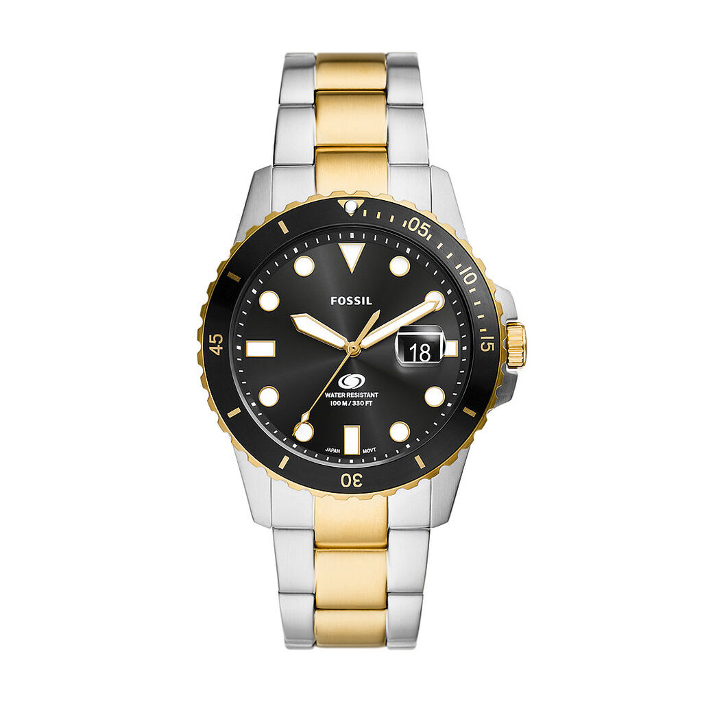 Montre Fossil Blue Dive Noir - Montres Homme | Histoire d&rsquo;Or