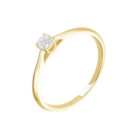 Bague Solitaire Or Jaune Victoria Diamant - Bagues solitaires Femme | Histoire d’Or