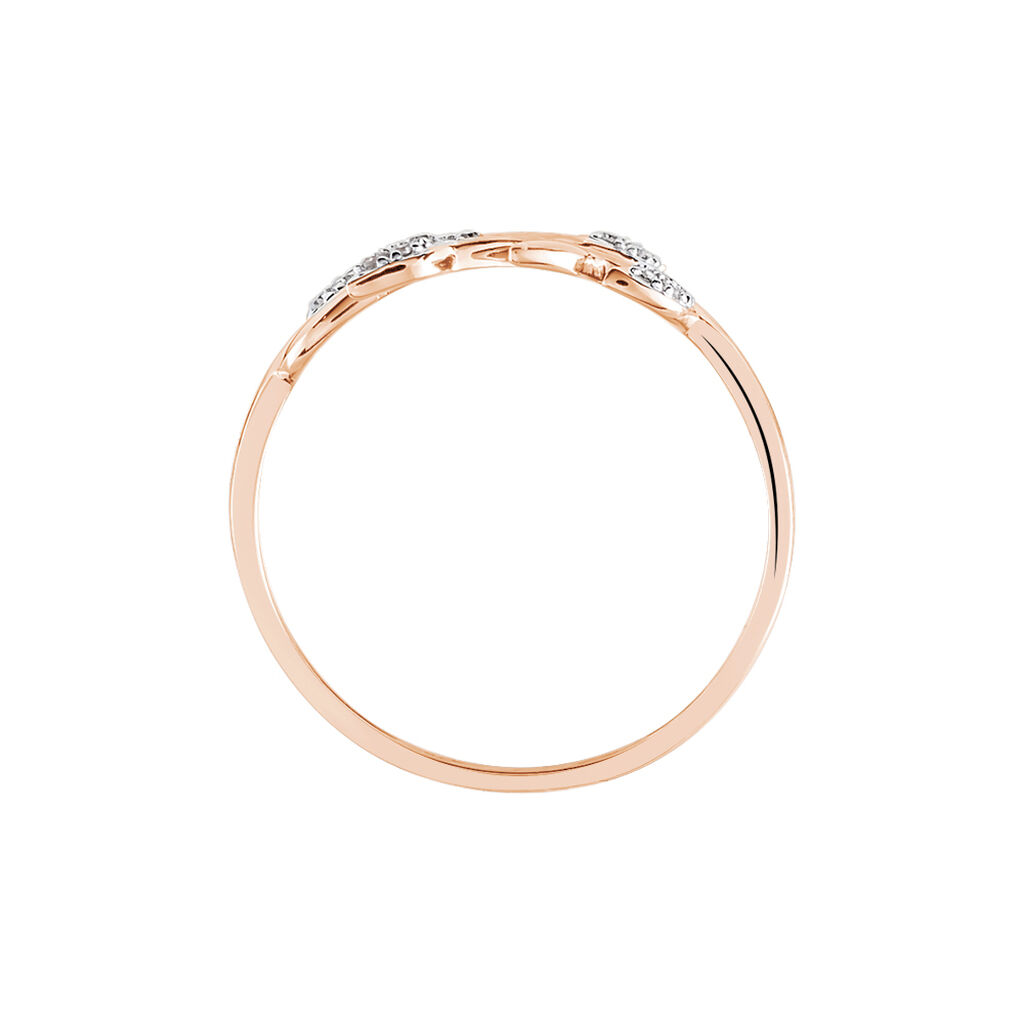 Bague Emelyne Or Rose Diamant - Bagues avec pierre Femme | Histoire d’Or