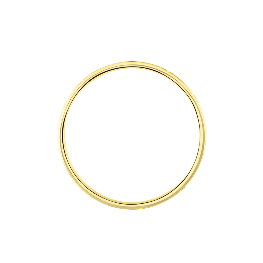 Alliance Laurette Ruban Plat Or Jaune - Alliances Famille | Histoire d’Or