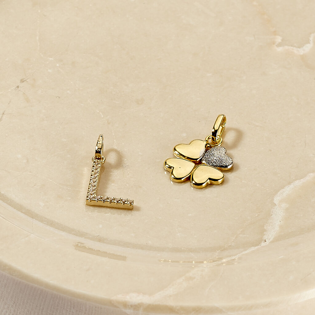 Pendentif Klementine Or Jaune Oxyde De Zirconium - Pendentifs Famille | Histoire d’Or