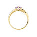 Bague Bertille Or Jaune Amethyste Et Oxyde De Zirconium - Bagues solitaires Femme | Histoire d’Or