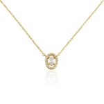 Collier Classical Plaqu&eacute; Or Jaune Oxyde De Zirconium - Colliers fantaisie Femme | Histoire d&rsquo;Or