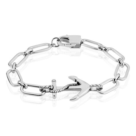 Bracelet Patric Argent Blanc - Bijoux Ancre Homme | Histoire d’Or