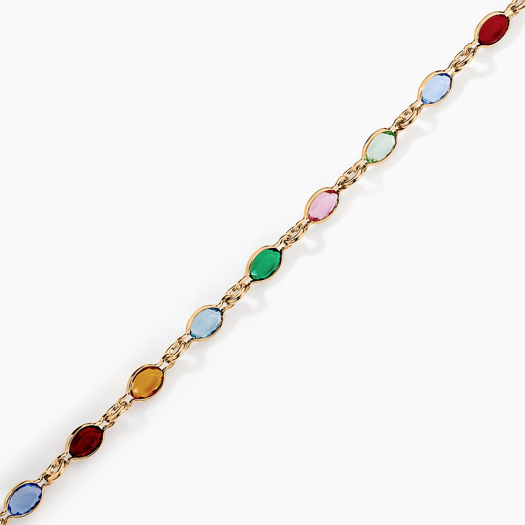 Bracelet Ilvaae Plaqu&eacute; Or Jaune Pierre De Synthese - Bracelets Femme | Histoire d&rsquo;Or