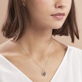 Collier Polynesie Argent Blanc Perle D'imitation Et Oxyde De Zirconium - Colliers fantaisie Femme | Histoire d’Or