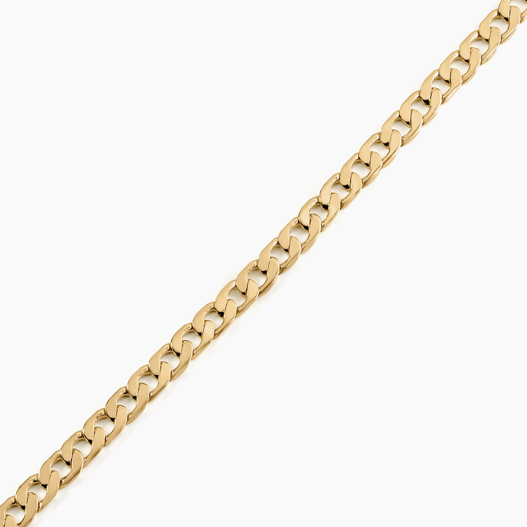 Bracelet Plaqu&eacute; Or Jaune Clement - Bracelets cha&icirc;ne Homme | Histoire d&rsquo;Or