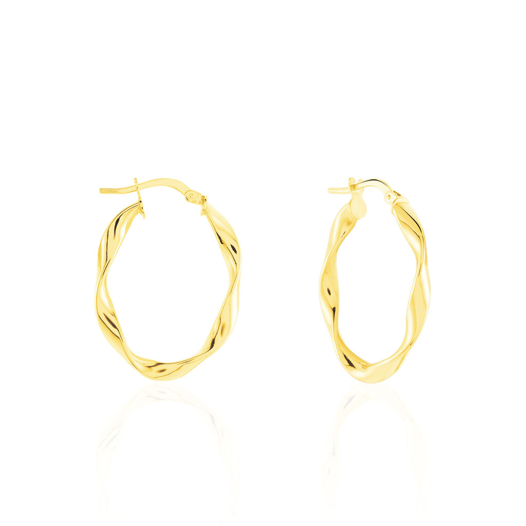 Créoles Falbala Or Jaune