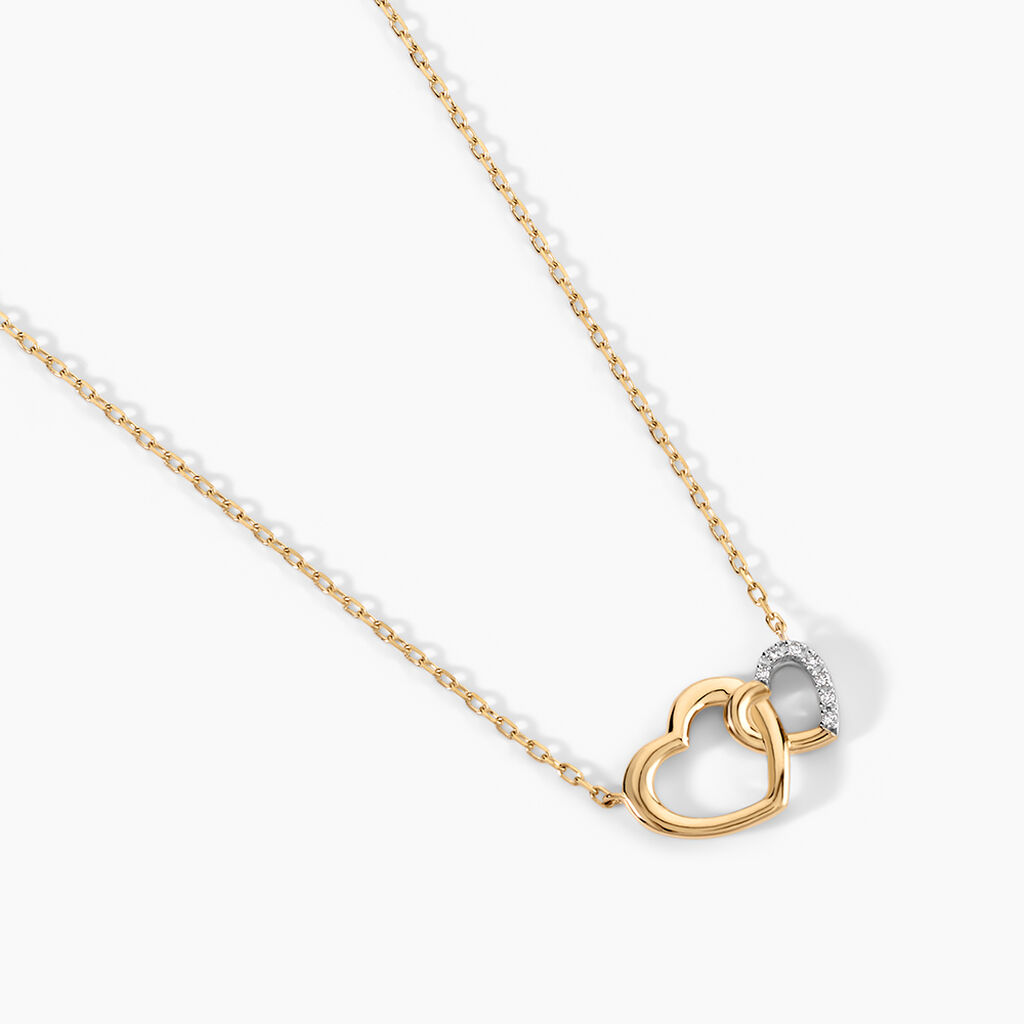 Collier Silana Or Jaune Diamant - Bijoux Pierres Pr&eacute;cieuses Femme | Histoire d&rsquo;Or