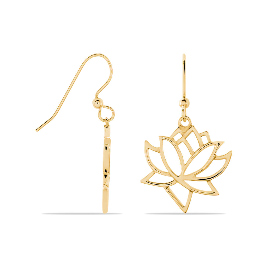 Boucles D'oreilles Pendantes Fuji Plaqué Or Jaune - Boucles d'oreilles fantaisie Femme | Histoire d’Or